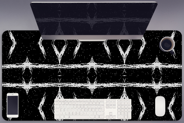Alfombrilla escritorio Abstracción negra