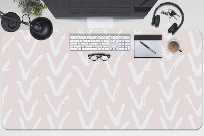 Alfombrilla escritorio V rosa claro