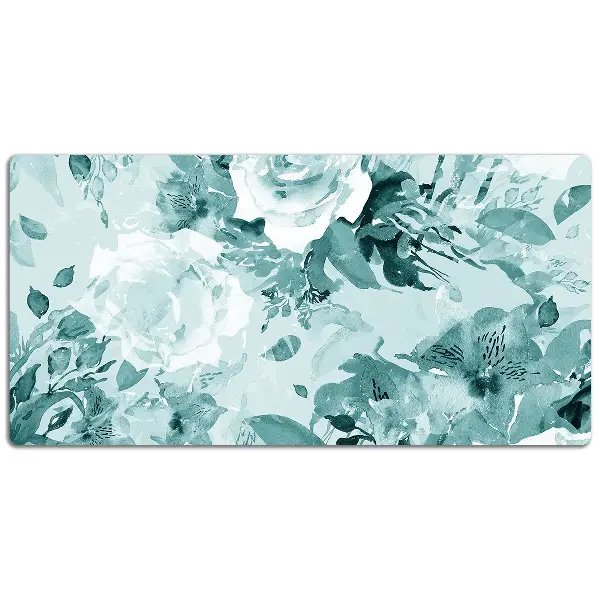 Alfombrilla escritorio Flores azules