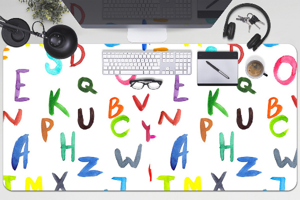 Protector de escritorio Letras coloridas