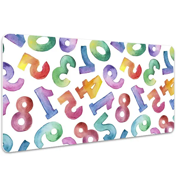 Alfombrilla para escritorio Letras coloridas