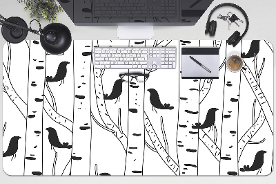 Alfombrilla escritorio Pájaros y árboles