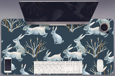 Protector de escritorio Conejos blancos