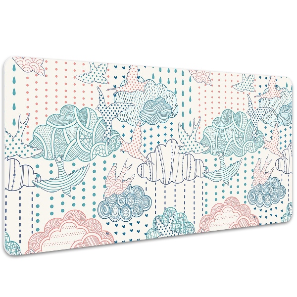 Alfombrilla mesa escritorio Nubes y puntos