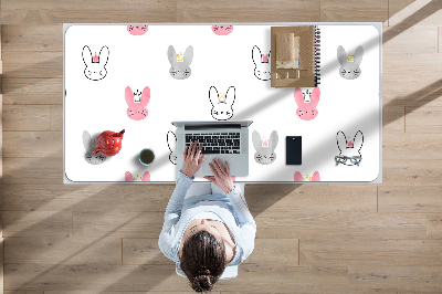 Alfombrilla escritorio Conejos en las coronas