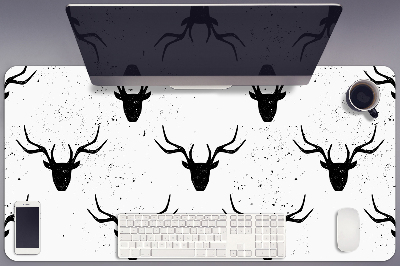 Alfombrilla escritorio Patrón de ciervos negros