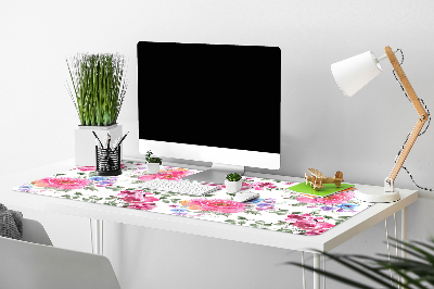 Alfombrilla para escritorio Flores rosadas