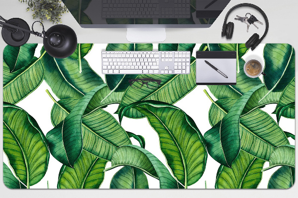 Protector de escritorio Hojas verdes grandes