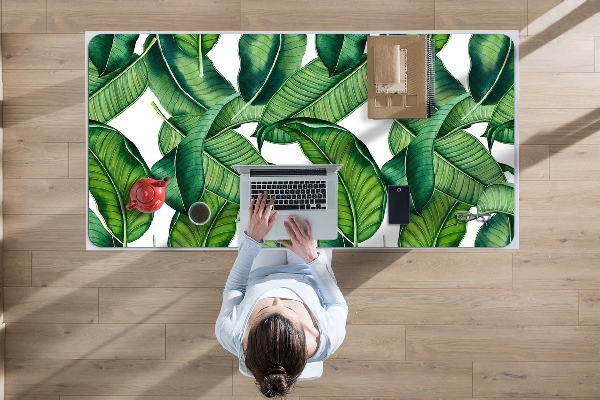 Protector de escritorio Hojas verdes grandes