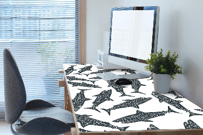 Alfombrilla escritorio Tipografía de tiburones