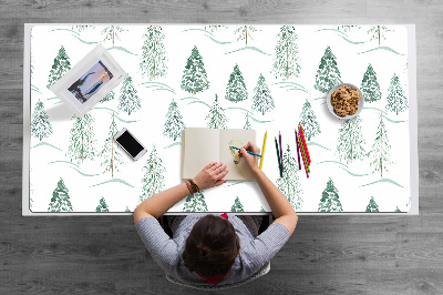 Alfombrilla escritorio Árbol de navidad de invierno