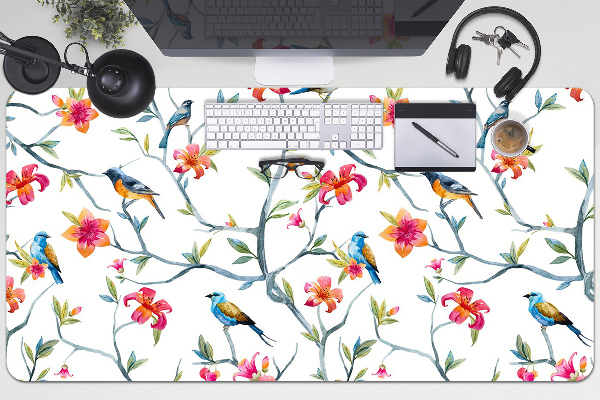 Alfombrilla para escritorio Pájaros en ramas