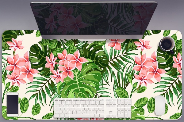 Alfombrilla escritorio Flores de hawaii