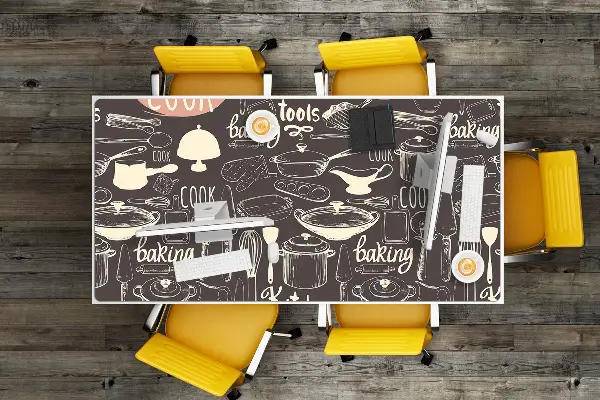 Alfombrilla escritorio Herramientas de cocina