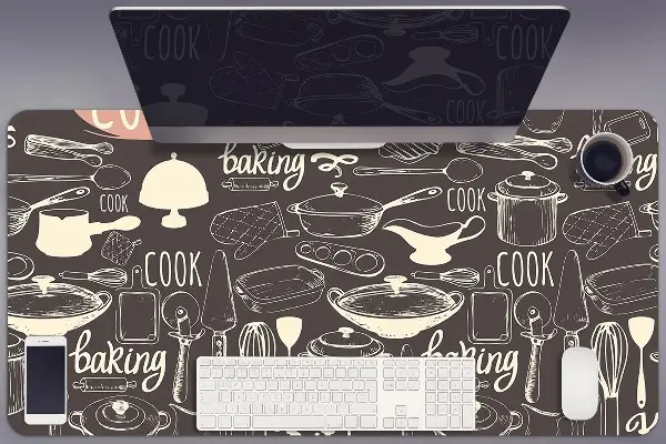 Alfombrilla escritorio Herramientas de cocina