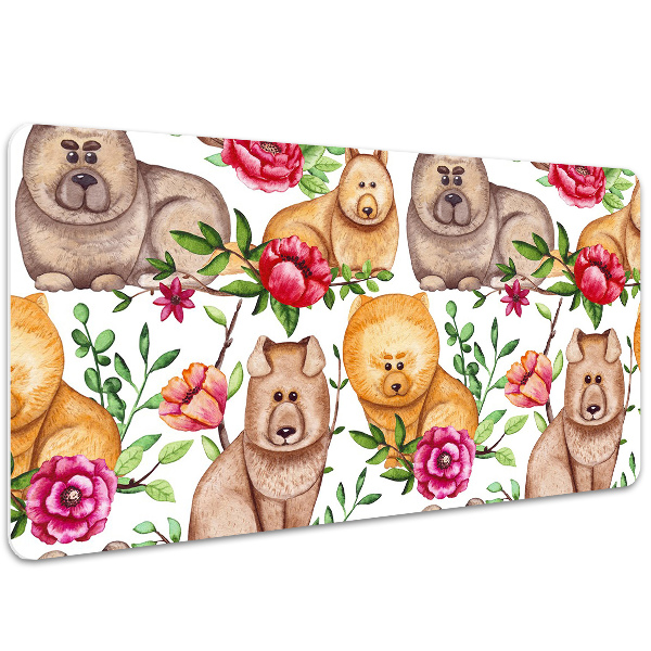 Alfombrilla escritorio Chow chow dogs