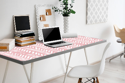 Alfombrilla escritorio Herringbone rosa