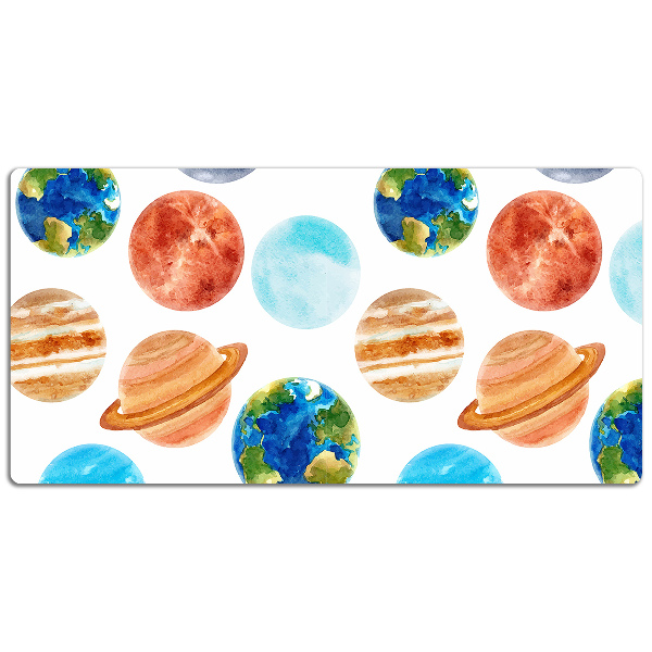 Alfombrilla para escritorio Planetas coloridos