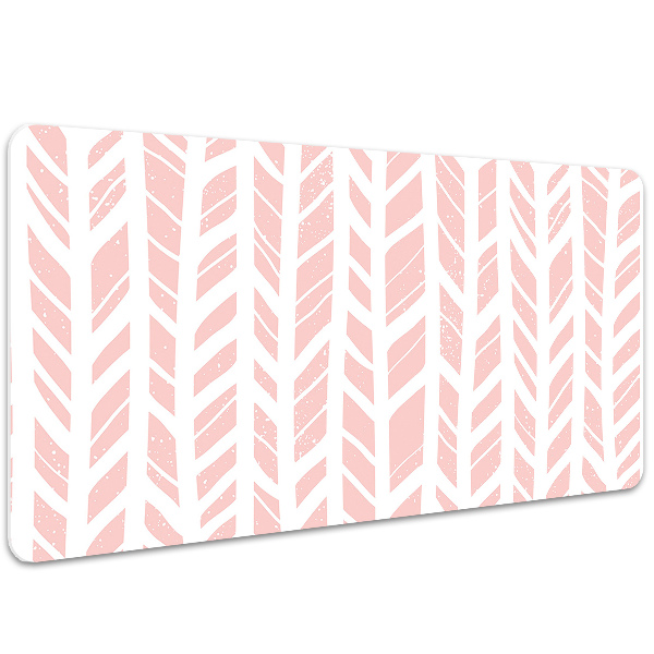Alfombrilla escritorio Herringbone rosa