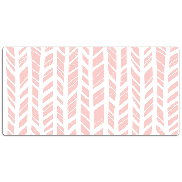 Alfombrilla escritorio Herringbone rosa