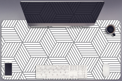 Alfombrilla escritorio Cubos 3d grises