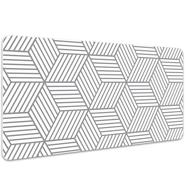 Alfombrilla escritorio Cubos 3d grises