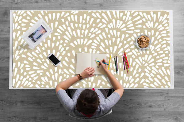Alfombrilla para escritorio Beige lágrimas boho
