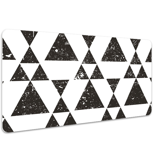 Protector de escritorio Triángulos en blanco y negro