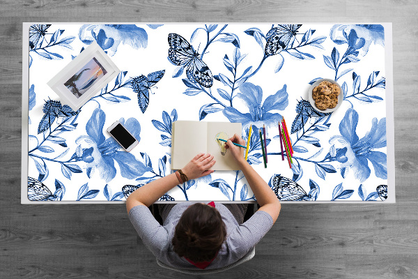 Alfombrilla para escritorio Flores azules