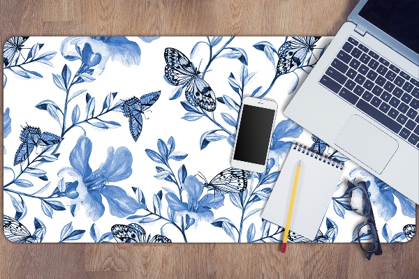 Alfombrilla para escritorio Flores azules
