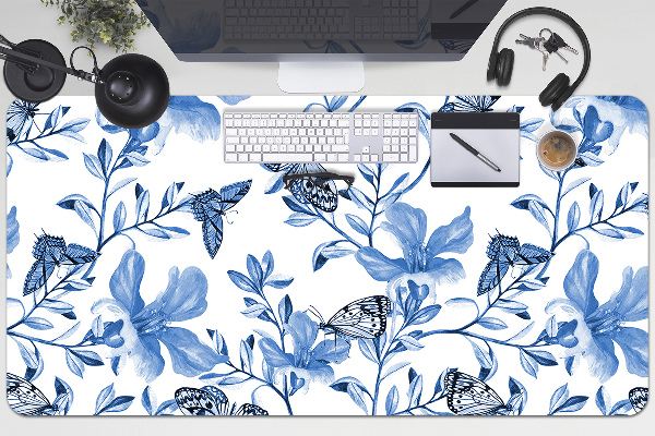Alfombrilla para escritorio Flores azules
