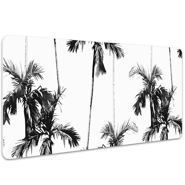 Alfombrilla escritorio Palmeras en blanco y negro