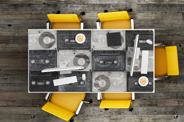 Protector de escritorio Viejos cassettes