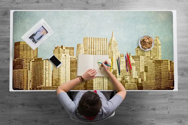 Alfombrilla mesa escritorio Rascacielos de manhattan