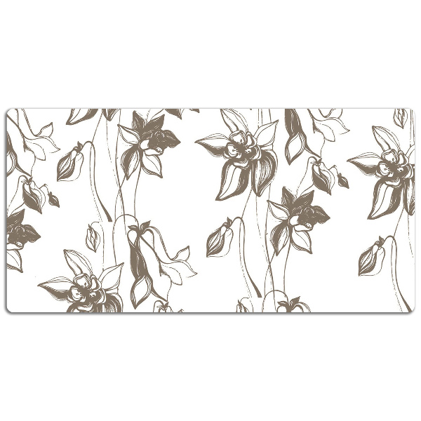 Alfombrilla escritorio Dibujo de flores