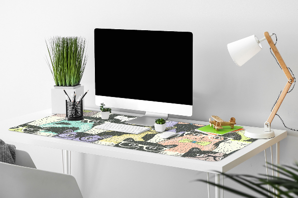 Protector de escritorio Gatos con gafas