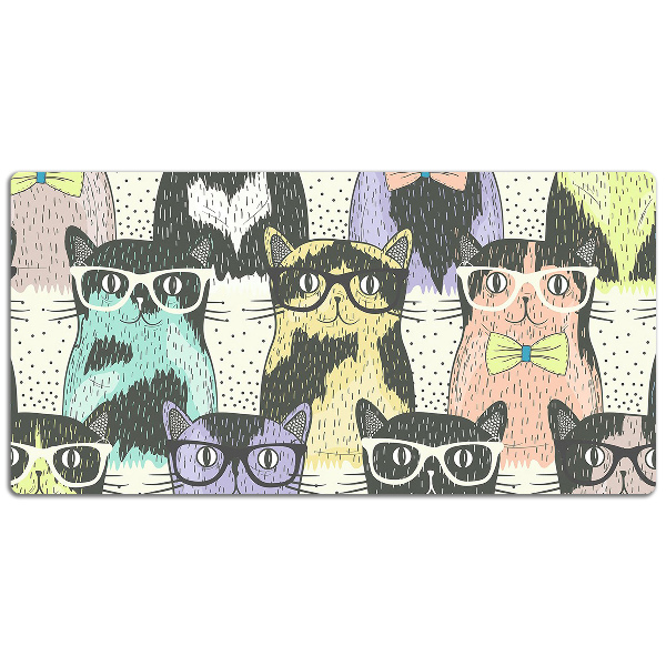 Protector de escritorio Gatos con gafas