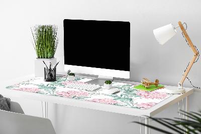 Alfombrilla escritorio Flores de color rosa claro