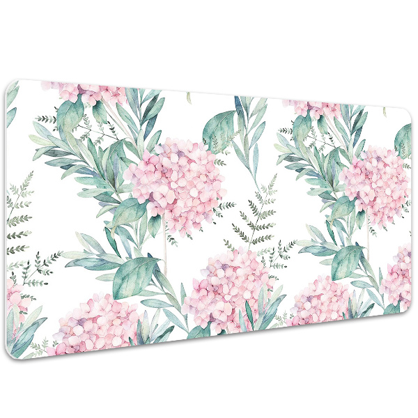 Alfombrilla escritorio Flores de color rosa claro