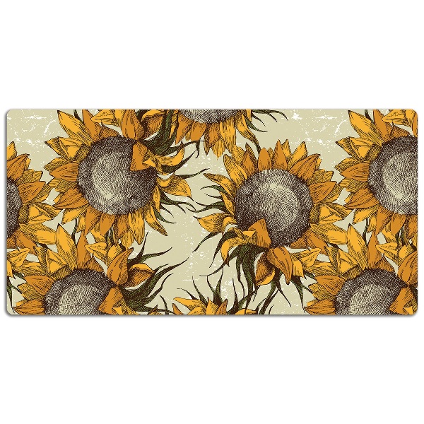 Protector de escritorio Girasoles retro