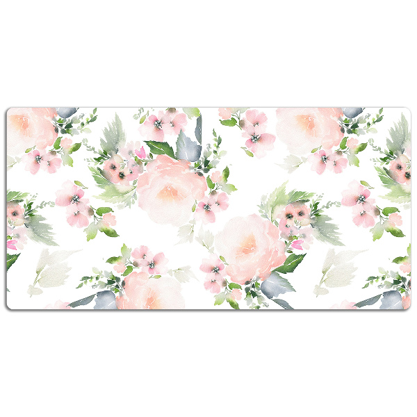 Alfombrilla de escritorio Flores pastel