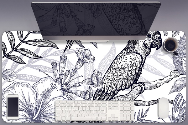 Protector de escritorio Loro dibujado