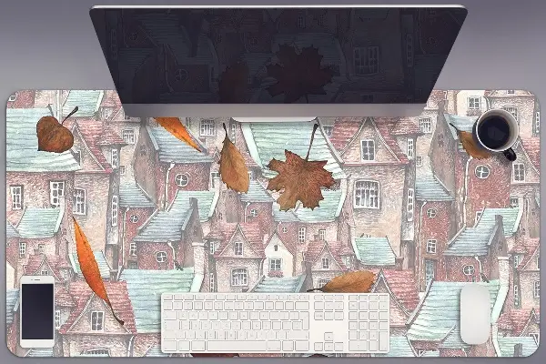 Alfombrilla escritorio Ciudad de otoño