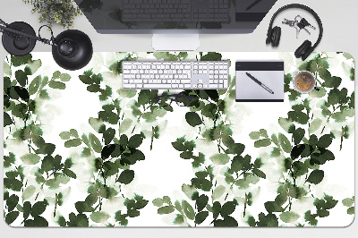 Alfombrilla escritorio Hojas verdes