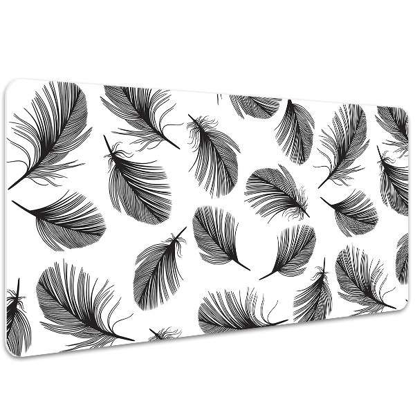 Alfombrilla escritorio Plumas dibujadas