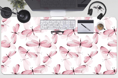 Alfombrilla escritorio Libélulas rosas
