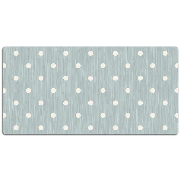 Alfombrilla escritorio Lunares blancos