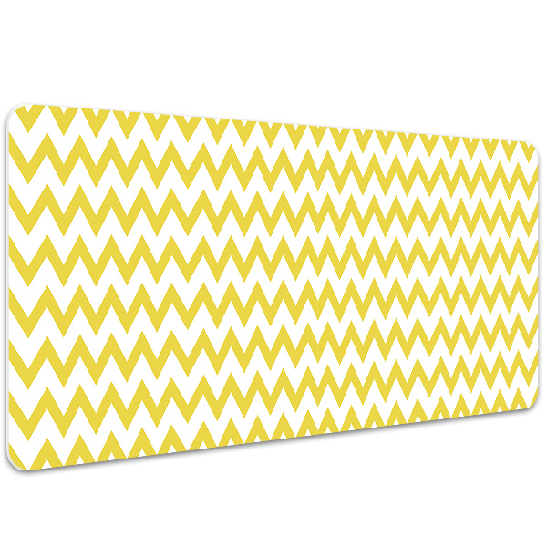 Protector de escritorio Zigzags amarillos