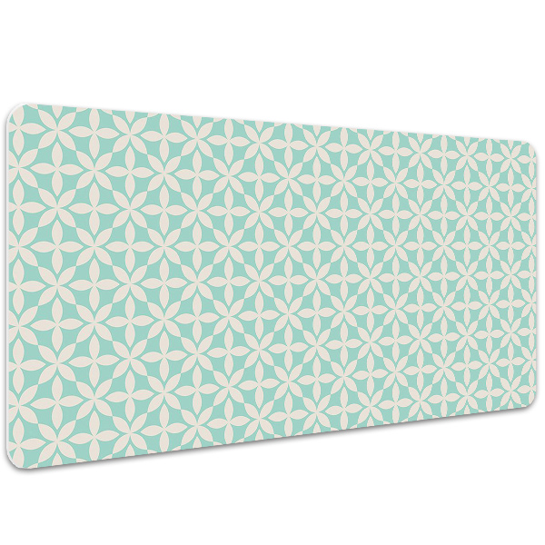 Alfombrilla escritorio Patrón blanco y azul