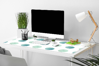 Alfombrilla escritorio Puntos verdes